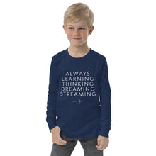 Load image into Gallery viewer, "Always Learning" Youth Long Sleeve Tee