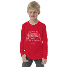 Load image into Gallery viewer, "Always Learning" Youth Long Sleeve Tee