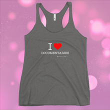 Load image into Gallery viewer, I Heart Documentaries Women&#39;s Racerback Tank

