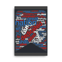 Load image into Gallery viewer, Gettysburg Address Word Cloud Canvas
