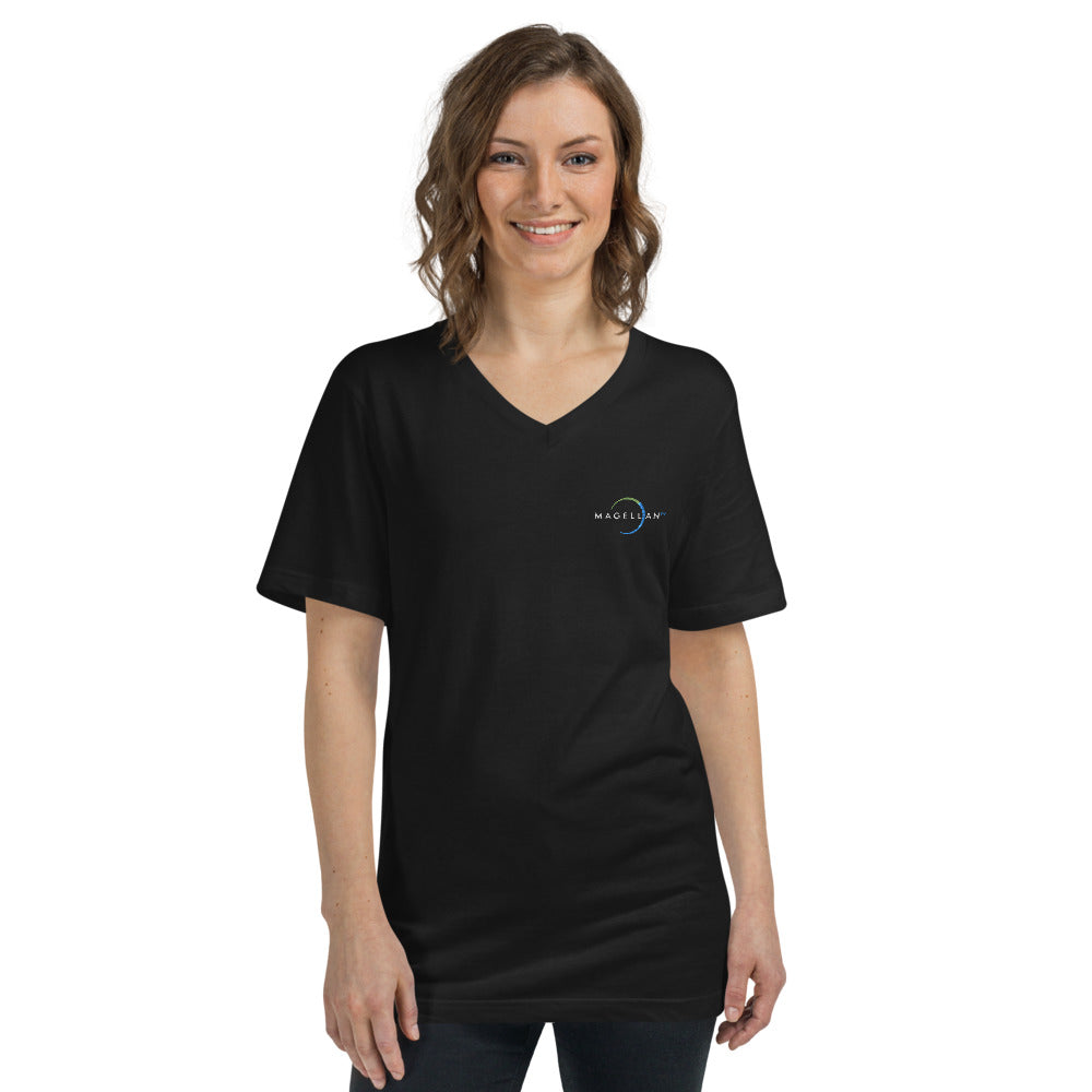 Short Sleeve V-Neck T-Shirt, Black