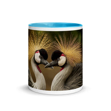 Load image into Gallery viewer, Cranes in Love Mug with Color Inside
