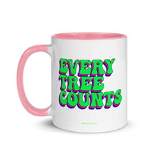 Load image into Gallery viewer, Retro Every Tree Counts Mug with Color Inside
