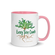 Load image into Gallery viewer, Every Tree Counts Mug with Color Inside
