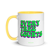 Load image into Gallery viewer, Retro Every Tree Counts Mug with Color Inside
