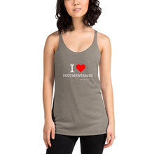 Load image into Gallery viewer, I Heart Documentaries Women&#39;s Racerback Tank

